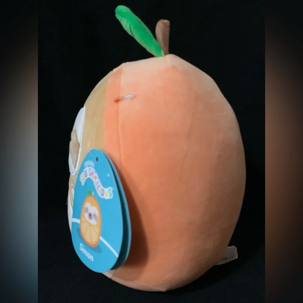 Squishmallows Simon the Sloth in an orange 9” NWT - Picture 3 of 10